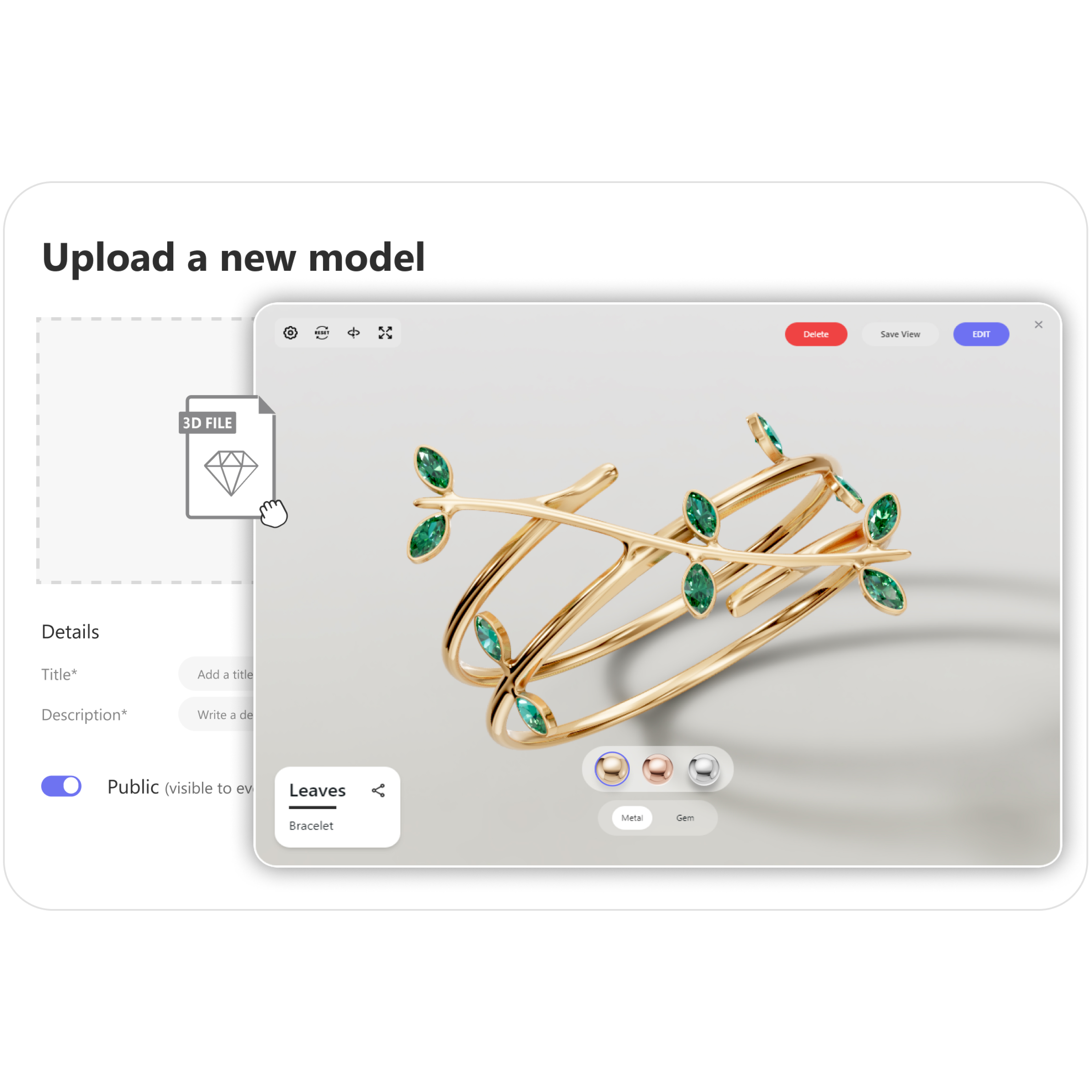 Simplified upload & conversion
